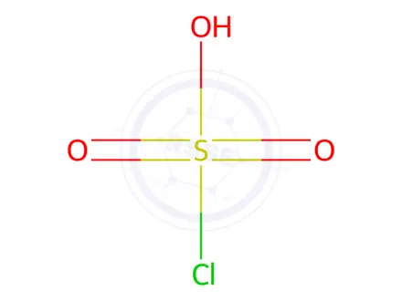 Chemical structure of Chlorosulfuric Acid