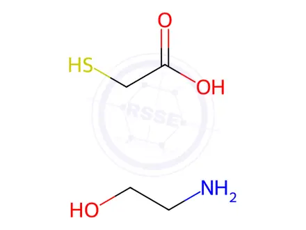 Chemical structure of Ethanolomine thioglycholate