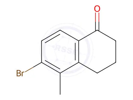 Chemical structure of 6-Bromo-5-methyl-3,4-dihydronaphthalen-1(2H)-one