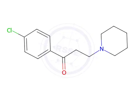 Chemical structure of 1-(4-Chlorophenyl)-3-(piperidin-1-yl)propan-1-one