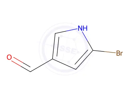 Chemical structure of 5-Bromo-1H-pyrrole-3-carbaldehyde