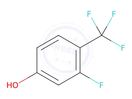 Chemical structure of 3-Fluoro-4-(Trifluoromethyl)Phenol