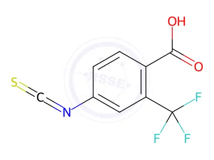 Chemical structure of 4-Isothiocyanato-2-(trifluoromethyl)benzoic acid