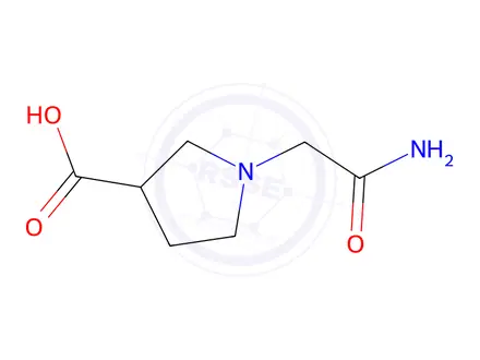 Chemical structure of 1-(Carbamoylmethyl)pyrrolidine-3-carboxylic Acid
