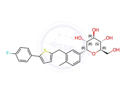 Chemical structure of Canagliflozin α-Isomer