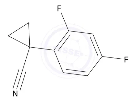 Chemical structure of 1-(2,4-Difluorophenyl)cyclopropanecarbonitrile