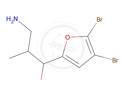 Chemical structure of 3-Amino-1-(4,5-dibromofuran-2-yl)-2-methylpropan-1-ol