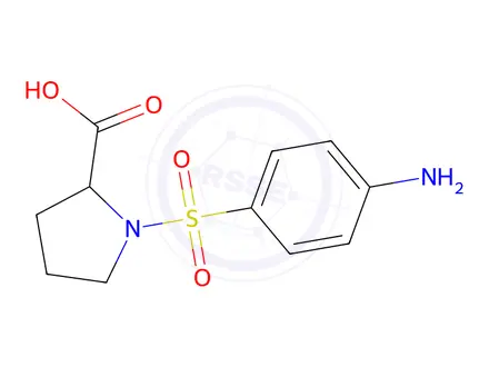 Chemical structure of ((4-Aminophenyl)sulfonyl)proline