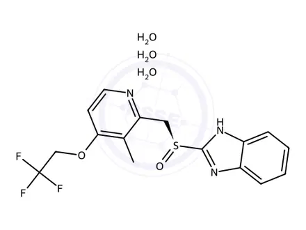 Chemical structure of Dexlansoprazole Sesquihydarate