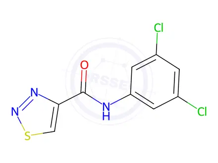 Chemical structure of N-(3,5-dichlorophenyl)-1,2,3-thiadiazole-4-carboxamide
