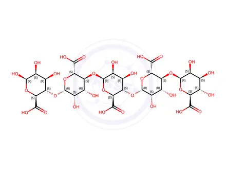 Chemical structure of D-pentamannuronic acid pentasodium salt