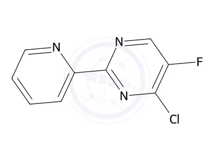 Chemical structure of 4-Chloro-5-fluoro-2-(pyridin-2-yl)pyrimidine