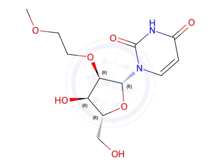 Chemical structure of 2'-O-(2-Methoxyethyl)-uridine