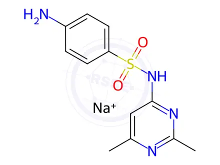 Chemical structure of Sulfisomidin sodium