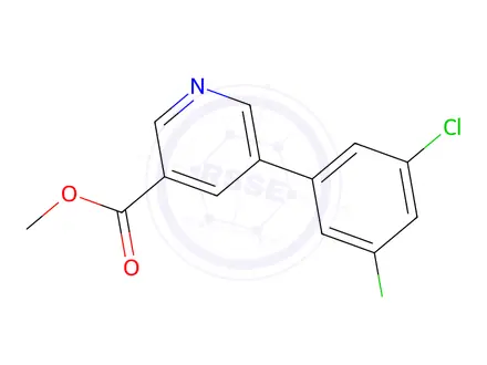 Chemical structure of Methyl 5-(3,5-dichlorophenyl)nicotinate