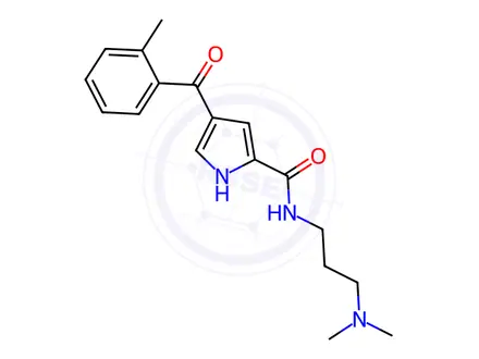 Chemical structure of N-[3-(Dimethylamino)propyl]-4-(2-methylbenzoyl)-1H-pyrrole-2-carboxamide