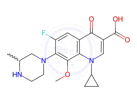 Chemical structure of Gatifloxacin