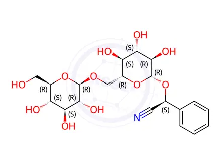 Chemical structure of L-Amygdalin