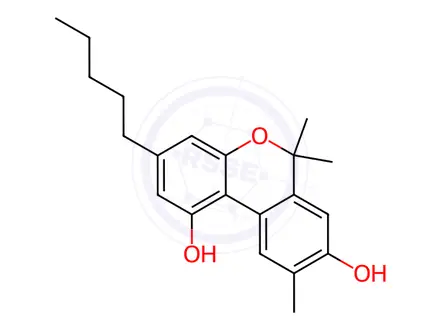 Chemical structure of 8-Hydroxycannabinol