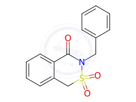 Chemical structure of 8-benzyl-9,9-dioxo-9$l^{6}-thia-8-azabicyclo[4.4.0]deca-1,3,5-trien-7-one