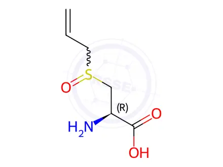 Chemical structure of L-(±)-Alliin
