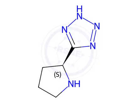 Chemical structure of (S)-5-(Pyrrolidin-2-yl)-1H-tetrazole