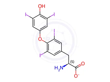 Chemical structure of Levothyroxine