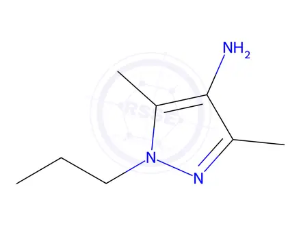 Chemical structure of 3,5-dimethyl-1-propyl-1H-pyrazol-4-amine hydrochloride