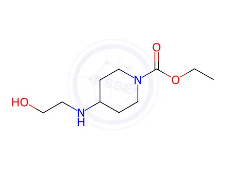 Chemical structure of Ethyl 4-[(2-hydroxyethyl)amino]piperidine-1-carboxylate
