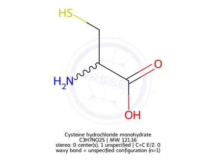 Chemical structure of DL-Cysteine