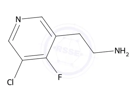 Chemical structure of 2-(5-Chloro-4-fluoropyridin-3-yl)ethan-1-amine