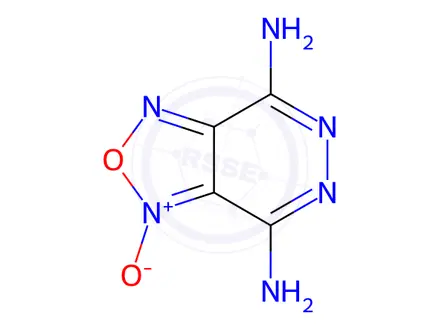 Chemical structure of 1,2,5]oxadiazolo[3,4-{d}]pyridazine-4,7-diamine 1-oxide