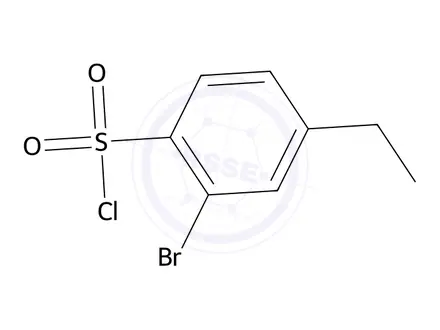Chemical structure of 2-Bromo-4-ethylbenzene-1-sulfonyl chloride