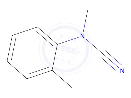Chemical structure of Cyanamide, methyl(2-methylphenyl)-(9CI)