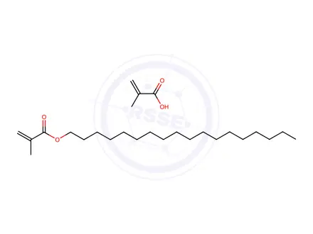 Chemical structure of 2-Propenoic acid, 2-methyl-, polymer with octadecyl 2-methyl-2-propenoate