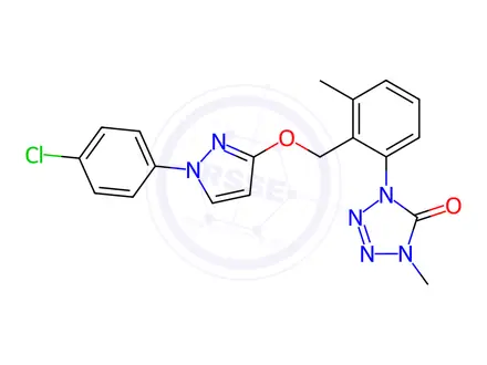 Chemical structure of Metyltetraprole