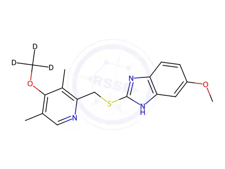 Chemical structure of Esomeprazole Sodium Impurity 3-d3A (Esomeprazole Sodium EP Impurity C-d3A) (Omeprazole EP Impurity C-d3A)