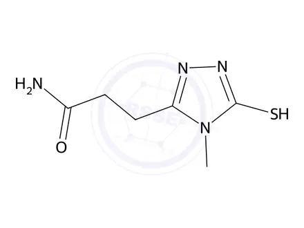 Chemical structure of 3-(4-Methyl-5-sulfanyl-4h-1,2,4-triazol-3-yl)propanamide