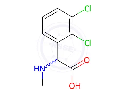 Chemical structure of 2-(2,3-Dichlorophenyl)-2-(methylamino)acetic acid