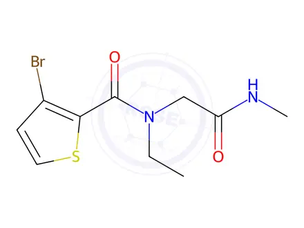 Chemical structure of 3-Bromo-N-ethyl-N-(2-(methylamino)-2-oxoethyl)thiophene-2-carboxamide