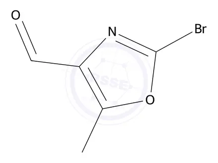 Chemical structure of 2-Bromo-5-methyloxazole-4-carbaldehyde