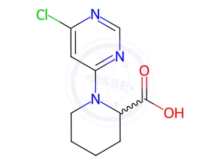 Chemical structure of 1-(6-Chloropyrimidin-4-yl)piperidine-2-carboxylic acid