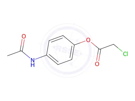 Chemical structure of 4-(Acetylamino)phenyl chloroacetate