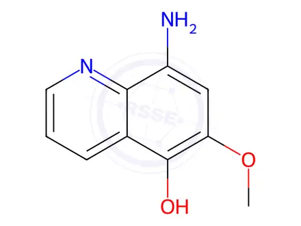 Chemical structure of 8-Amino-6-methoxyquinolin-5-ol