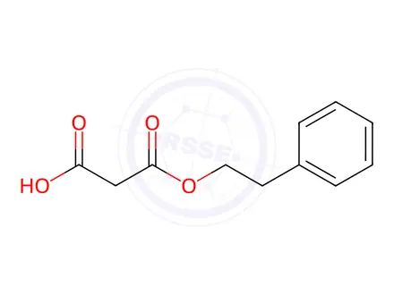 Chemical structure of 3-Oxo-3-(2-phenylethoxy)propanoic acid