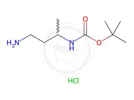 Chemical structure of tert-Butyl n-(4-aminobutan-2-yl)carbamate hydrochloride