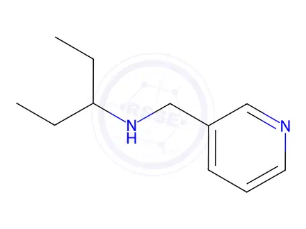 Chemical structure of N-(pyridin-3-ylmethyl)pentan-3-amine