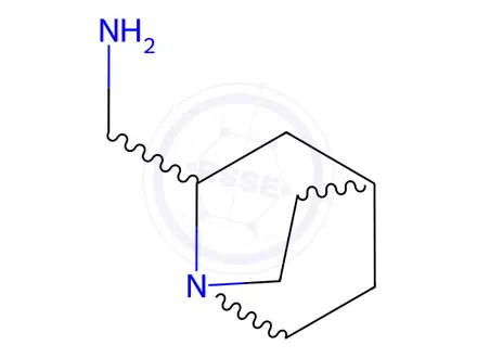 Chemical structure of 2-(Aminomethyl)quinclidine Dihydrochloride