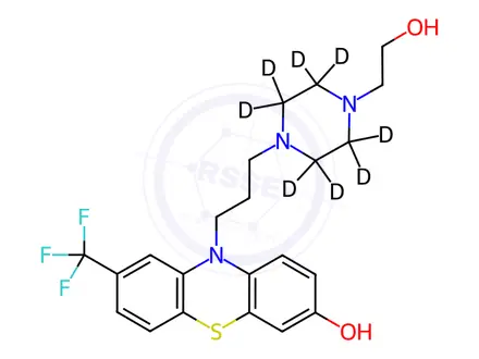 Chemical structure of 7-Hydroxy Fluphenazine-d8