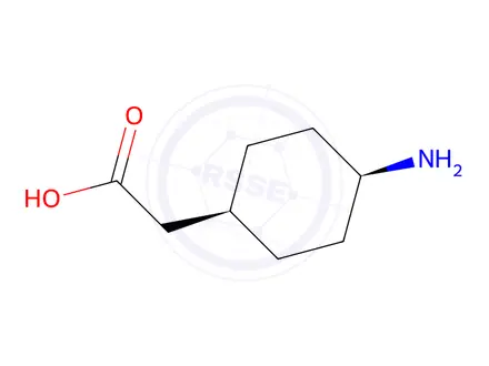 Chemical structure of 2-(cis-4-Aminocyclohexyl)acetic acid